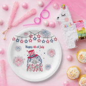 4. Juli Unabhängigkeitstag Amerikanischer Adler Pappteller (Party)