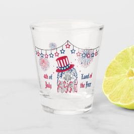 4. Juli Unabhängigkeitstag Amerikanischer Adler Schnapsglas