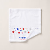 4. Juli Unabhängigkeitstag Badhandtuch Set (Waschlappen)