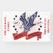 4. Juli Unabhängigkeitstag Bearbeitbarer Text. Banner (Horizontal)