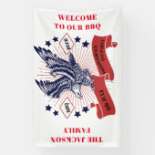 4. Juli Unabhängigkeitstag Bearbeitbarer Text. Banner (Vertikal)