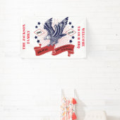 4. Juli Unabhängigkeitstag Bearbeitbarer Text. Banner (InSitu)