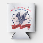 4. Juli Unabhängigkeitstag Bearbeitbarer Text. Dosenkühler (Vorderseite)