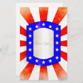 4. Juli Unabhängigkeitstag Briefpapier (Vorne/Hinten)