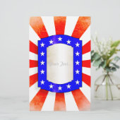 4. Juli Unabhängigkeitstag Briefpapier (Stehend Vorderseite)