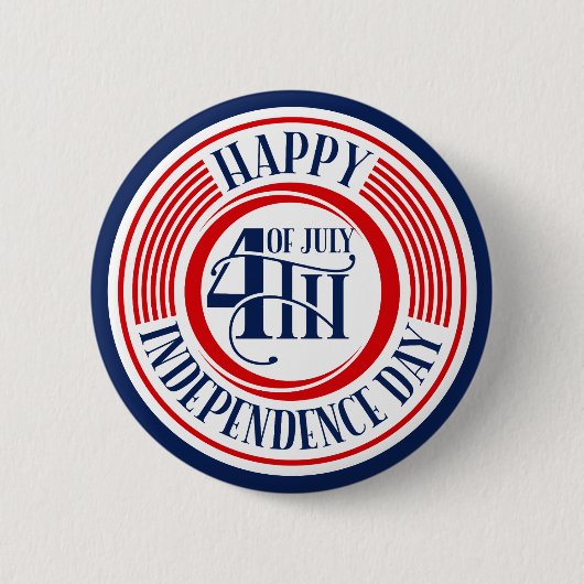 4. Juli Unabhängigkeitstag Button (Vorderseite)