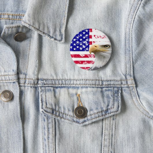 4. Juli Unabhängigkeitstag Button (Beispiel)