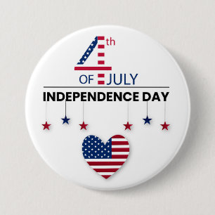 4. Juli Unabhängigkeitstag Button