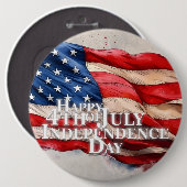 4. Juli - Unabhängigkeitstag Button (Vorne & Hinten)