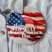 4. Juli - Unabhängigkeitstag Button (Beispiel)