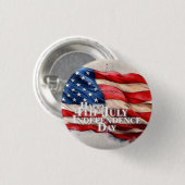 4. Juli - Unabhängigkeitstag Button (Vorne & Hinten)