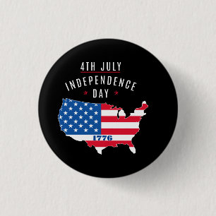 4. JULI-Unabhängigkeitstag Button