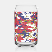 4. Juli, Unabhängigkeitstag, Camouflage Gold Dosenglas (Links)