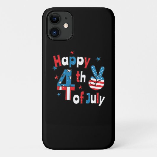 4. Juli Unabhängigkeitstag Case-Mate iPhone Hülle (Rückseite)