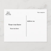 4. Juli Unabhängigkeitstag Einladung Postkarte (Rückseite)