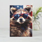 4. Juli Unabhängigkeitstag Feiertagskarte (Stehend Vorderseite)