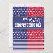 4. Juli Unabhängigkeitstag Feiertagskarte (Vorderseite)