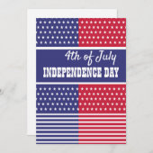 4. Juli Unabhängigkeitstag Feiertagskarte (Vorne/Hinten)