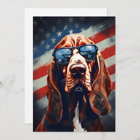 4. Juli Unabhängigkeitstag Feiertagskarte (Vorne/Hinten)