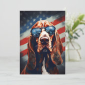 4. Juli Unabhängigkeitstag Feiertagskarte (Stehend Vorderseite)