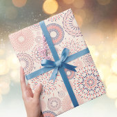 4. Juli Unabhängigkeitstag Feuerwehr Muster Geschenkpapier