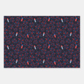 4. Juli Unabhängigkeitstag Feuerwerk Muster Geschenkpapier Set (Vorderseite 2)