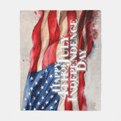 4. Juli - Unabhängigkeitstag Fleecedecke (Vorderseite)