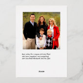 4. Juli Unabhängigkeitstag Folien Feiertagskarte (Rückseite)