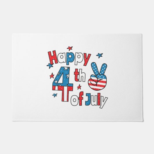 4. Juli Unabhängigkeitstag Fußmatte (Vorderseite)