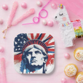 4. Juli Unabhängigkeitstag Geist Pappteller (Party)