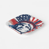 4. Juli Unabhängigkeitstag Geist Pappteller (Gewinkelt)