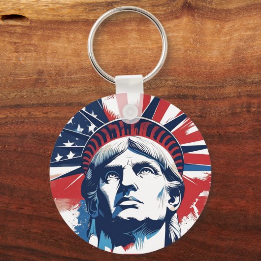 4. Juli Unabhängigkeitstag Geist Schlüsselanhänger (Vorderseite)
