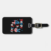 4. Juli Unabhängigkeitstag Gepäckanhänger (Vorderseite horizontal)