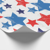 4. Juli / Unabhängigkeitstag Geschenkpapier (Ecke)
