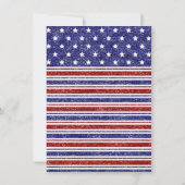 4. Juli Unabhängigkeitstag Grillen Party Design Einladung (Rückseite)