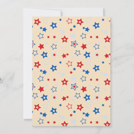 4. Juli Unabhängigkeitstag GRILLEN Party Einladung (Rückseite)