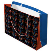 4. Juli Unabhängigkeitstag Große Geschenktasche Geschenktüte (Rückseite Schrägansicht)