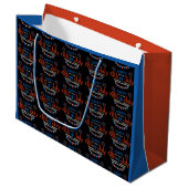 4. Juli Unabhängigkeitstag Große Geschenktasche Geschenktüte (Vorderseite Schrägansicht)