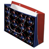 4. Juli Unabhängigkeitstag Große Geschenktasche Geschenktüte (Vorderseite Schrägansicht)
