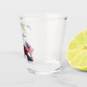 4. Juli Unabhängigkeitstag Hochzeit Schnapsglas (Rechts)