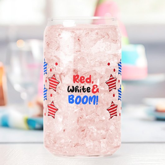 4. Juli Unabhängigkeitstag kann Glas