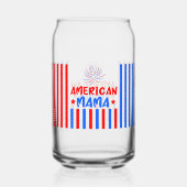 4. Juli Unabhängigkeitstag kann Glass Wrap Dosenglas (Rückseite)