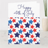 4. Juli / Unabhängigkeitstag Karte (Vorderseite)