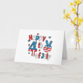 4. Juli Unabhängigkeitstag Karte (Gelbe Blume)