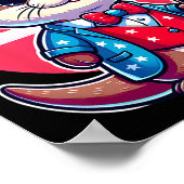 4. Juli Unabhängigkeitstag Männer Frauen Poster (Ecke)