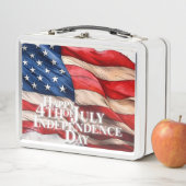 4. Juli - Unabhängigkeitstag Metall Brotdose (Beispiel)