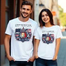 4. Juli Unabhängigkeitstag mit Elon Musk T-Shirt