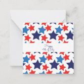 4. Juli/Unabhängigkeitstag Mitteilungskarte (Vorderseite)