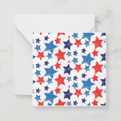 4. Juli/Unabhängigkeitstag Mitteilungskarte (Rückseite)