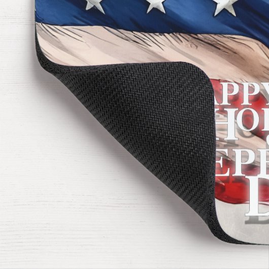 4. Juli - Unabhängigkeitstag Mousepad (Ecke)